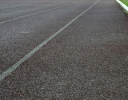 A close-up of a track.
